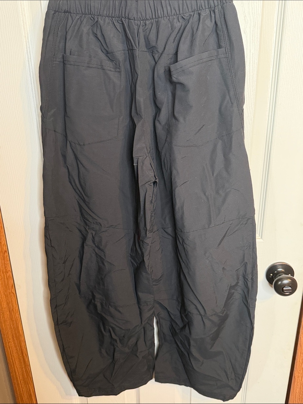Free People Black Patched Jogger Pants with Multicolor Patches - Picture 14 of 16